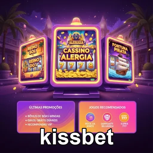 Ilustração de Explore o Kissbet e seus slots atraentes